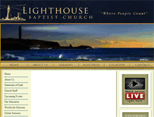 Tablet Screenshot of lighthousebaptistnt.com